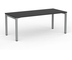 Cubit office desk |silver square steel desk frame with four desk top colours