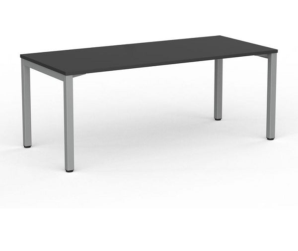 Cubit office desk |silver square steel desk frame with four desk top colours