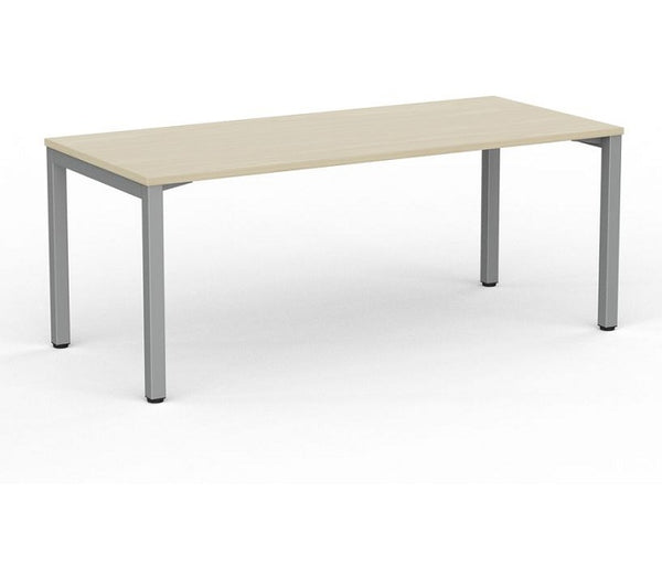 Cubit office desk |silver square steel desk frame with four desk top colours