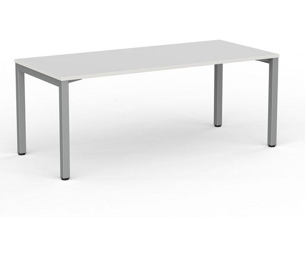 Cubit office desk |silver square steel desk frame with four desk top colours