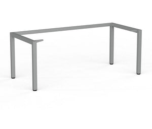 Cubit office desk |silver square steel desk frame with four desk top colours