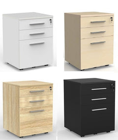 Cubit Mobile Under Desk Drawers-unit 460mm wide- 4 colour options
