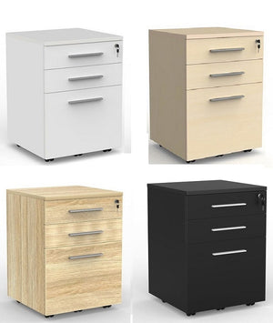 Cubit Mobile Under Desk Drawers-unit 460mm wide- 4 colour options