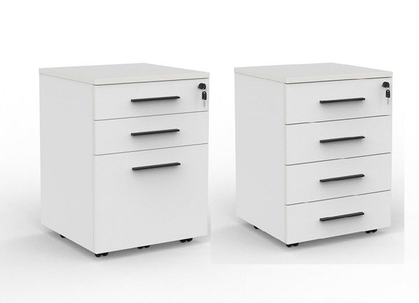 Cubit Mobile Under Desk Drawers-unit 460mm wide- 4 colour options