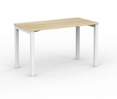 Cubit Office Desk| White square steel desk frame with four desk tops colours-