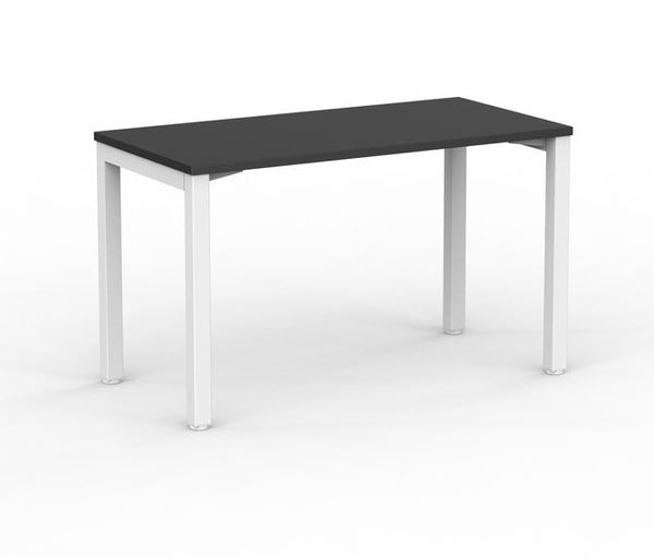 Cubit Office Desk| White square steel desk frame with four desk tops colours-
