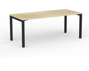 Cubit office desk| Black square steel desk frame- with four desk top colours