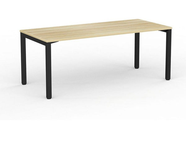 Cubit office desk| Black square steel desk frame- with four desk top colours