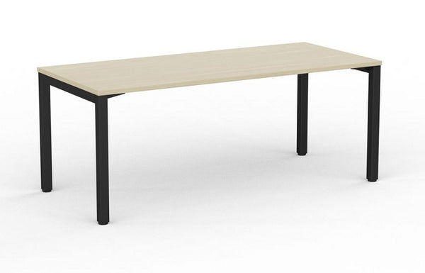 Cubit office desk| Black square steel desk frame- with four desk top colours