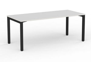 Cubit office desk| Black square steel desk frame- with four desk top colours