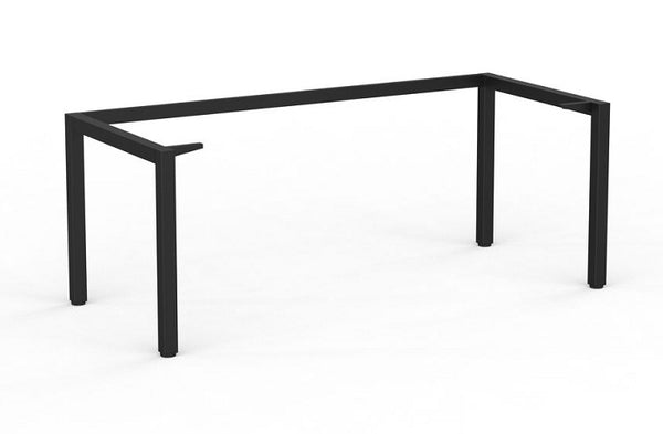 Cubit office desk| Black square steel desk frame- with four desk top colours