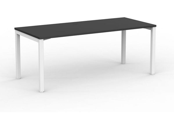 Cubit Office Desk| White square steel desk frame with four desk tops colours-