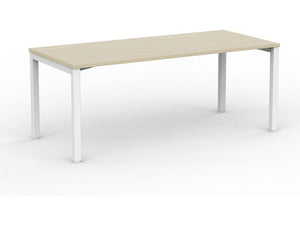 Cubit Office Desk| White square steel desk frame with four desk tops colours-