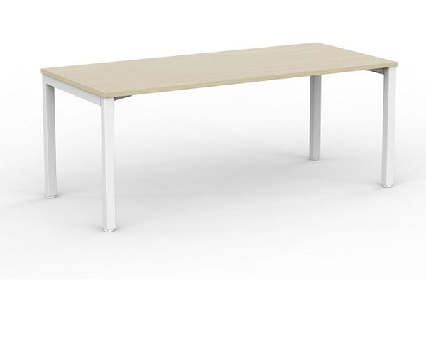 Cubit Office Desk| White square steel desk frame with four desk tops colours-