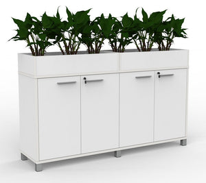 Cubit Credenza- locking four door storage cupboard-1800 wide- 900 high-four standard colours