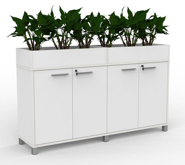 Cubit Credenza- locking four door storage cupboard-1800 wide- 900 high-four standard colours
