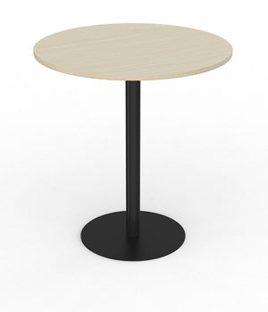 Cubit Polo bar leaner table- 900mm round top-steel pedestal base 1 meter high