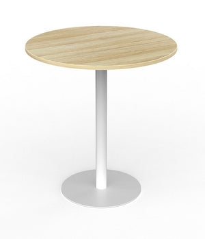 Cubit Polo bar leaner table- 900mm round top-steel pedestal base 1 meter high