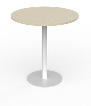 Cubit Polo bar leaner table- 900mm round top-steel pedestal base 1 meter high