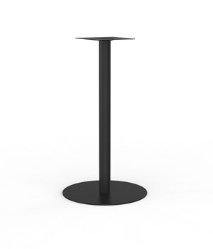 Cubit Polo bar leaner table- 900mm round top-steel pedestal base 1 meter high