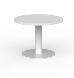 Cubit Polo coffee table- 600 round 450 high side table