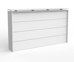 Cubit Reception counter- single front panel 1200 high that sits in front of 1800 office desk