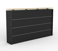 Cubit Reception counter- single front panel 1200 high that sits in front of 1800 office desk