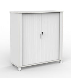 Cubit Tambour door storage unit-1300H x 1200W-optional planter box- White only