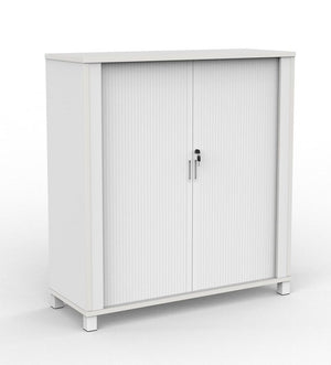 Cubit Tambour door storage unit-1300H x 1200W-optional planter box- White only