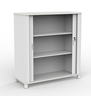 Cubit Tambour door storage unit-1300H x 1200W-optional planter box- White only