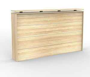 Cubit Reception counter- single front panel 1200 high that sits in front of 1800 office desk