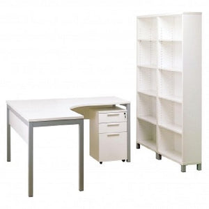 Cubit corner workstation 1800 x 1800- square steel frame workstation - multiple colour options