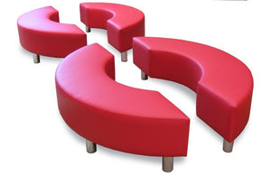 Curved Ottoman - office breakout- schools-create multiple seating configurations