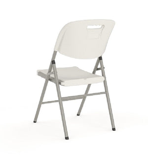 Deluxe Folding White Chair-Cafeteria-training-Education-function chair| Run out special