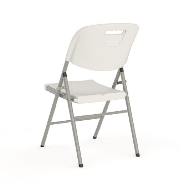 Deluxe Folding White Chair-Cafeteria-training-Education-function chair| Run out special