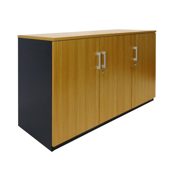 Delta Credenza three door unit-1200 wide- 900 High-Beech-Charcoal