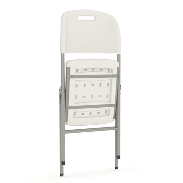 Deluxe Folding White Chair-Cafeteria-training-Education-function chair| Run out special