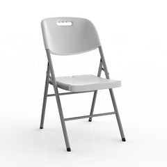 Deluxe Folding White Chair-Cafeteria-training-Education-function chair| Run out special