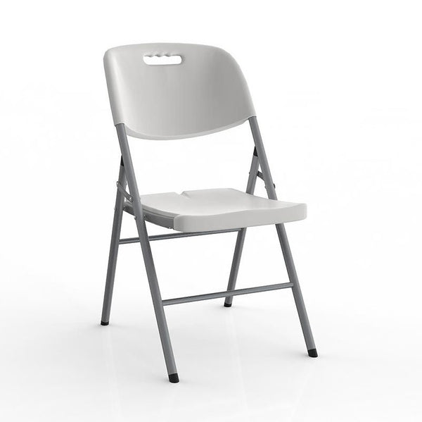 Deluxe Folding White Chair-Cafeteria-training-Education-function chair| Run out special