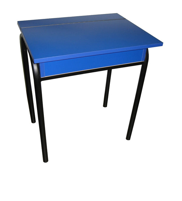 NZ made-Flip top desk -steel frame desk with storage- Melteca colour options