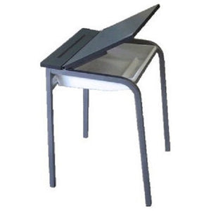 NZ made-Flip top desk -steel frame desk with storage- Melteca colour options
