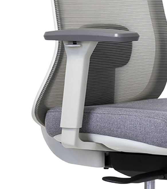Elan Mesh back chair-Grey- with Arms.