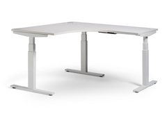 Enhance electric sit to standing Workstations- Black and White adjustable 3 column frames-adjust 630 -1250mm high