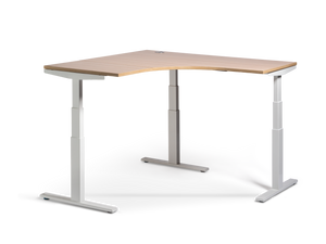 Enhance electric sit to standing Workstations- Black and White adjustable 3 column frames-adjust 630 -1250mm high