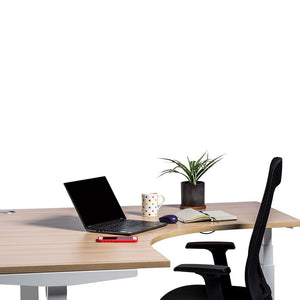 Enhance electric sit to standing Workstations- Black and White adjustable 3 column frames-adjust 630 -1250mm high