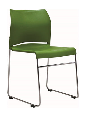 Envy stacking skid base Chair| polypropylene shell 4 colours| conference-meeting-hospitality-education seating