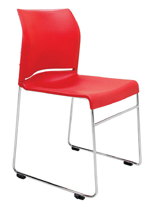 Envy stacking skid base Chair| polypropylene shell 4 colours| conference-meeting-hospitality-education seating