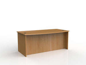 Ergoplan Bow Front Desk-1800| full height modesty panel - Tawa only Run out stock