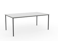 Cubit canteen table| sturdy steel frame cafeteria table |White tops only