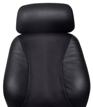 Everest high back executive chair with arms- Leather and mesh upholstery- flat pack delivery